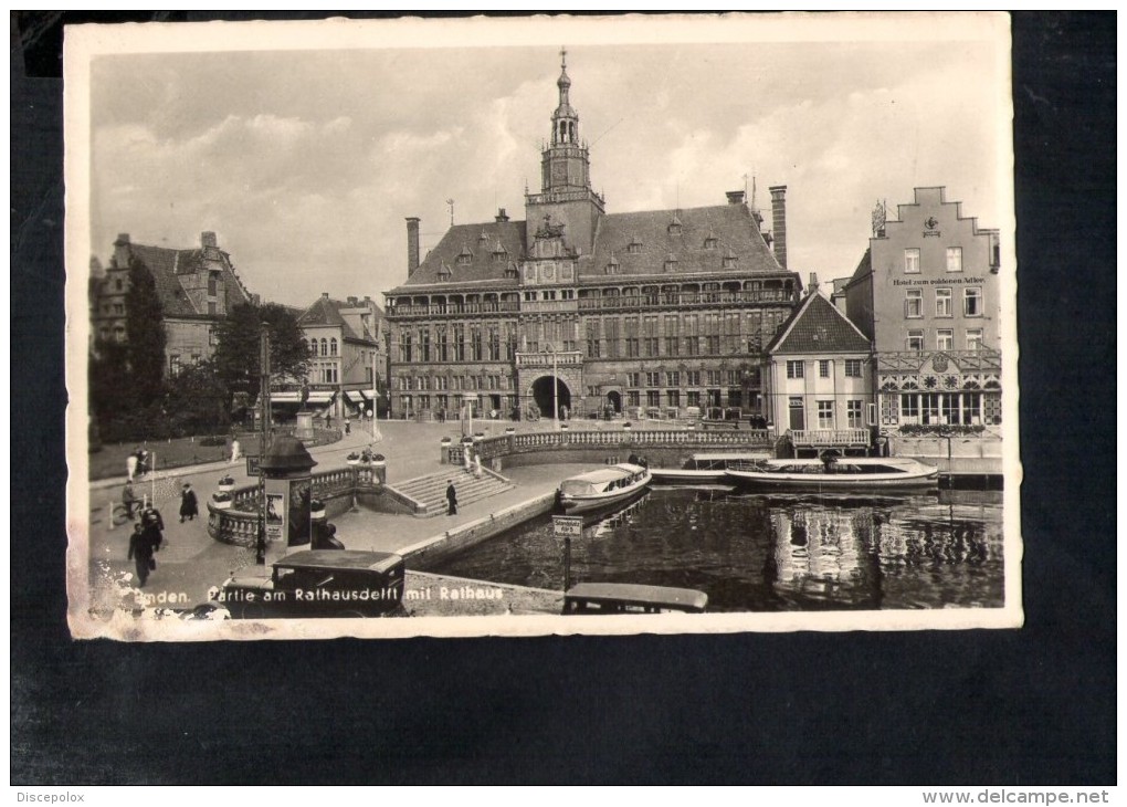 F2721 Emden - Partie Am Rathausdelft Mit Rathaus -  Niedersachsen - Navi Ships Bateaux - Emden