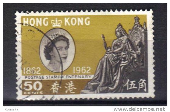 W882 - HONG KONG 1962 , Elisabetta  Yvert N. 193  Usato - Usati