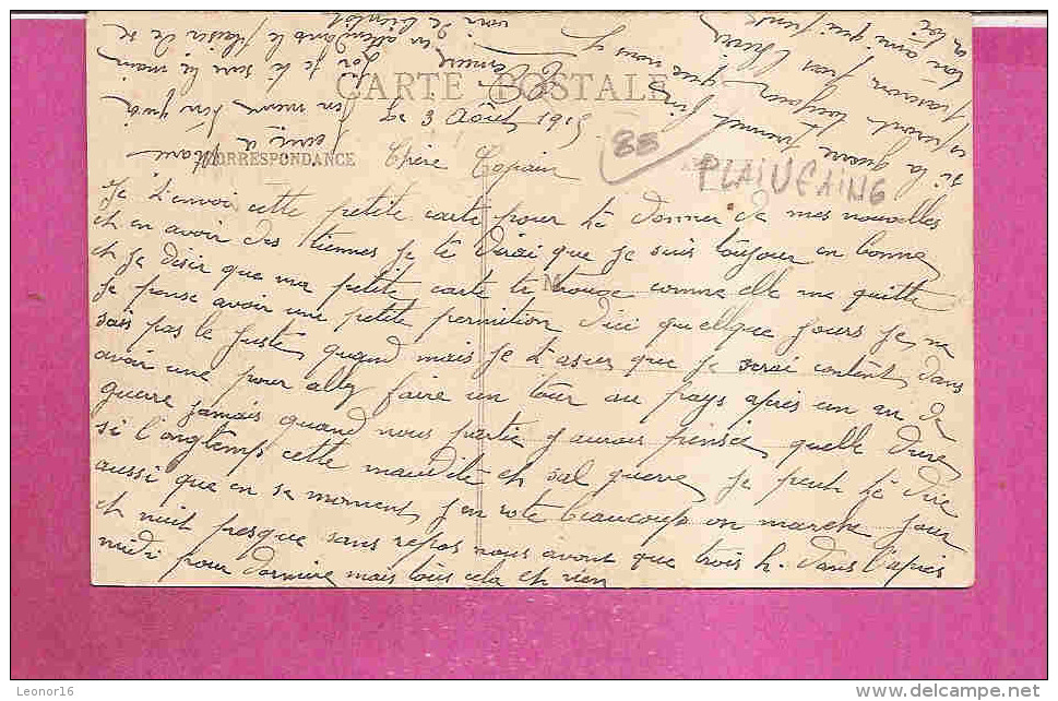 PLAINFAING  -   * LE COL DU BONHOMME *(UNE BELLE PROMENADE + VOITURE ANCIENNE)  -  Edition : L. FLEURENT De Fraize  N° / - Plainfaing