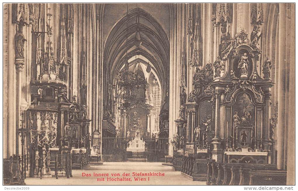 BF36484 Das Innere Von Der Stefanskirche Mit Hochaltar Wien Austria - Iglesias