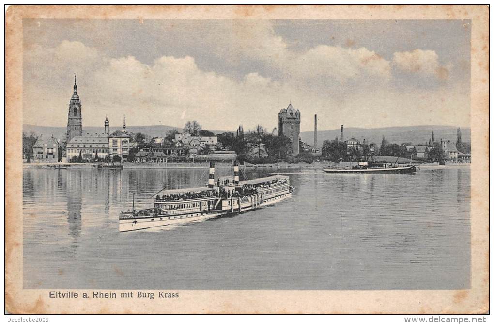 BF36904 Eltville A Rhein Mit Burg Krass Ship Germany - Eltville