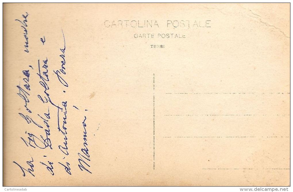 [DC5934] CARTOLINA - RITRATTO - DONNA - TIMBRO ITALKO PACCHI MILANO GENOVA - Non Viaggiata - Original Old Postcard - Women