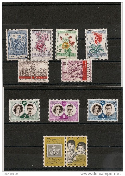 BELGIQUE Année 1960 N°Y/T : 1121/1124-1131/1132-1152-1169/1171 Tous** - Ungebraucht