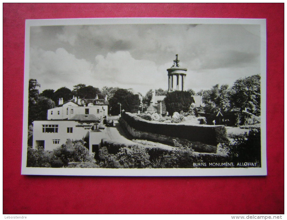 CPSM PHOTO   ECOSSE   BURNS MONUMENT ALLOWAY   NON VOYAGEE - Ayrshire