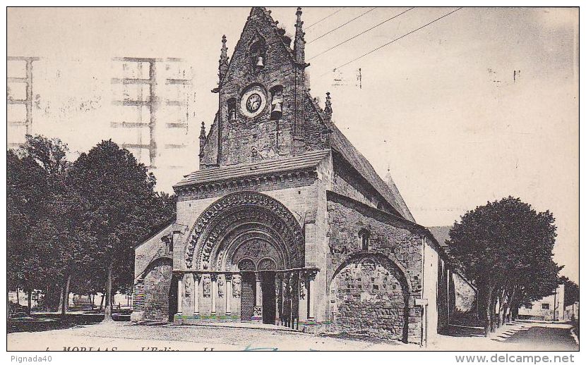 Cp , 64 , MORLAAS , L'Église - Morlaas