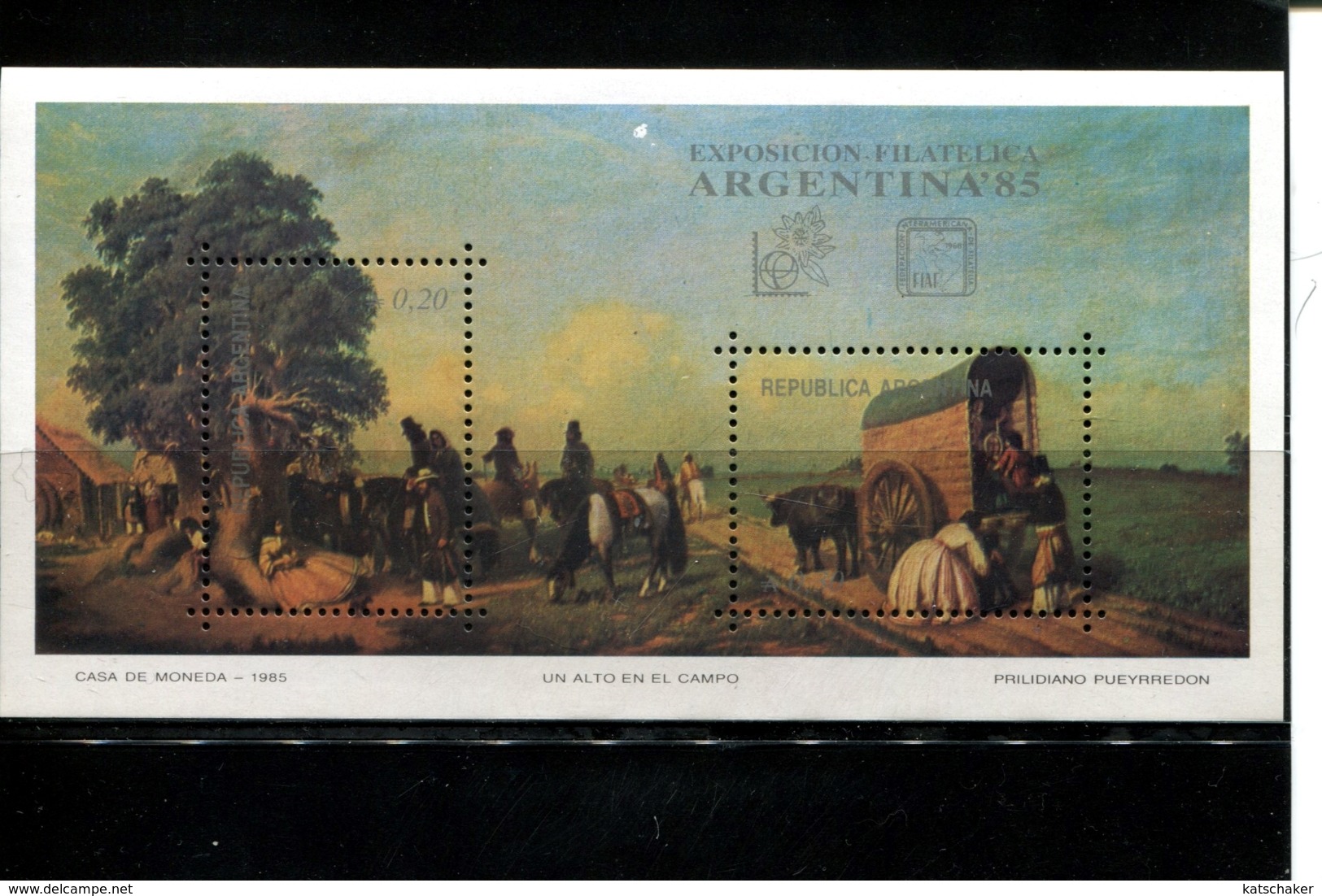 287607616 DB 1985 ARGENTINIE -POSTFRIS -MINT NEVER HINGED -POSTFRISCH EINWANDFREI YVERT BF 31 - Ungebraucht