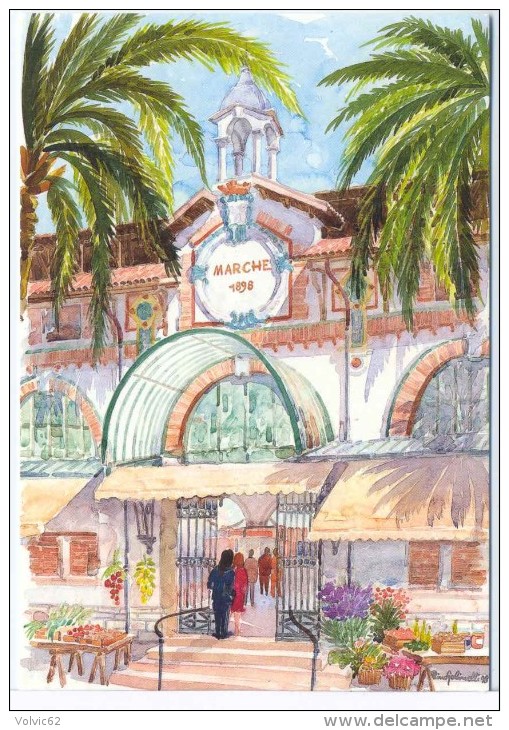 CP  Menton Centenaire Du Marché 1898-1998 - Menton