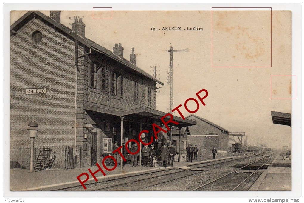 Gare-ARLEUX-Periode Guerre14-18-1WK-Militaria-Frankreich-France-59- - Arleux