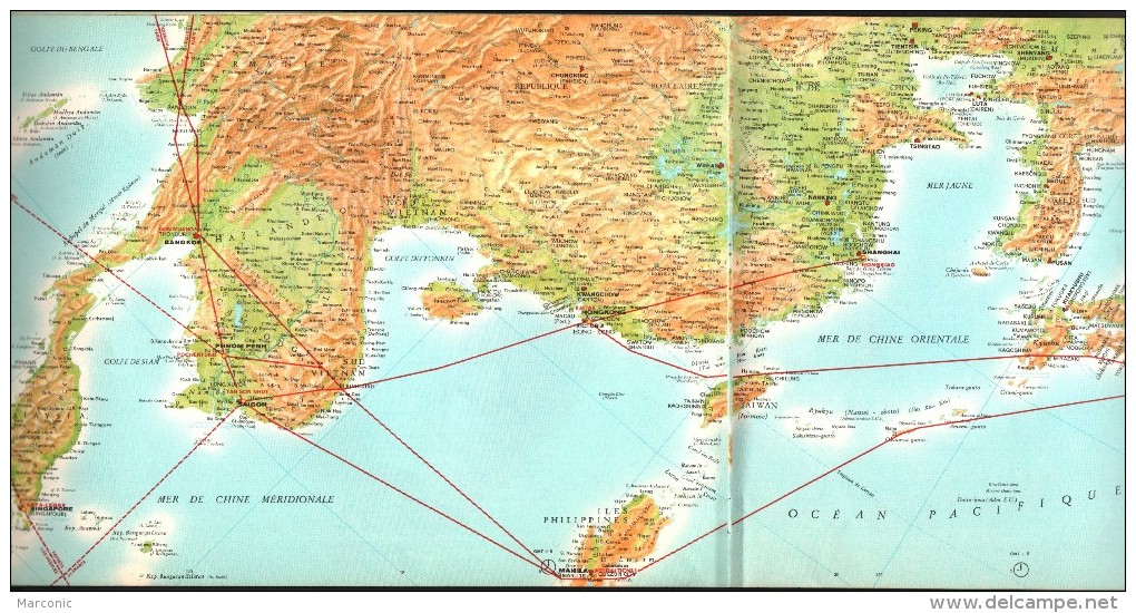 AIR FRANCE - Itinéraires Long-Courriers - Les AMERIQUES Et L'AFRIQUE - 1973 - Handbücher