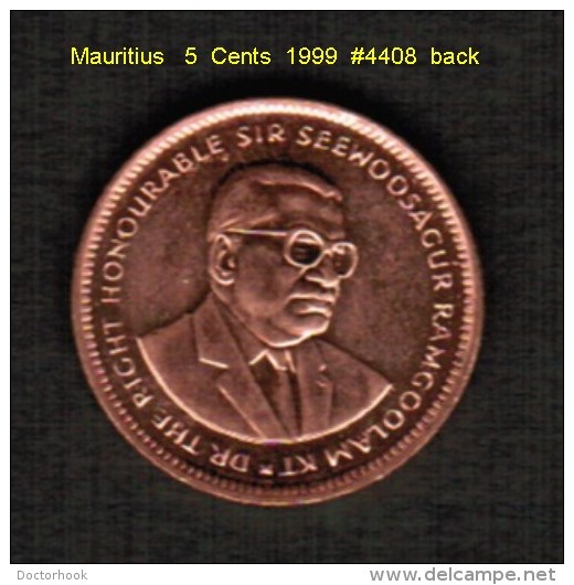 MAURITIUS   5  CENTS   1999  (KM # 52) - Mauritius