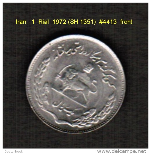 IRAN   1  RIAL   1972 (SH 1351)  (KM # 1183) - Iran