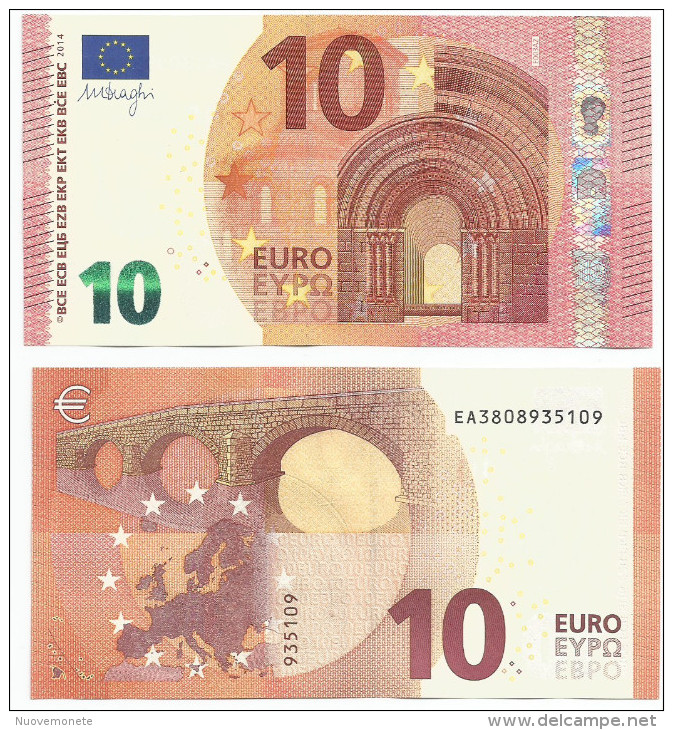 DRAGHI NUOVO TIPO  BANCONOTE DA EURO 10  EA FRANCIA E003A2 UNC FDS - 10 Euro