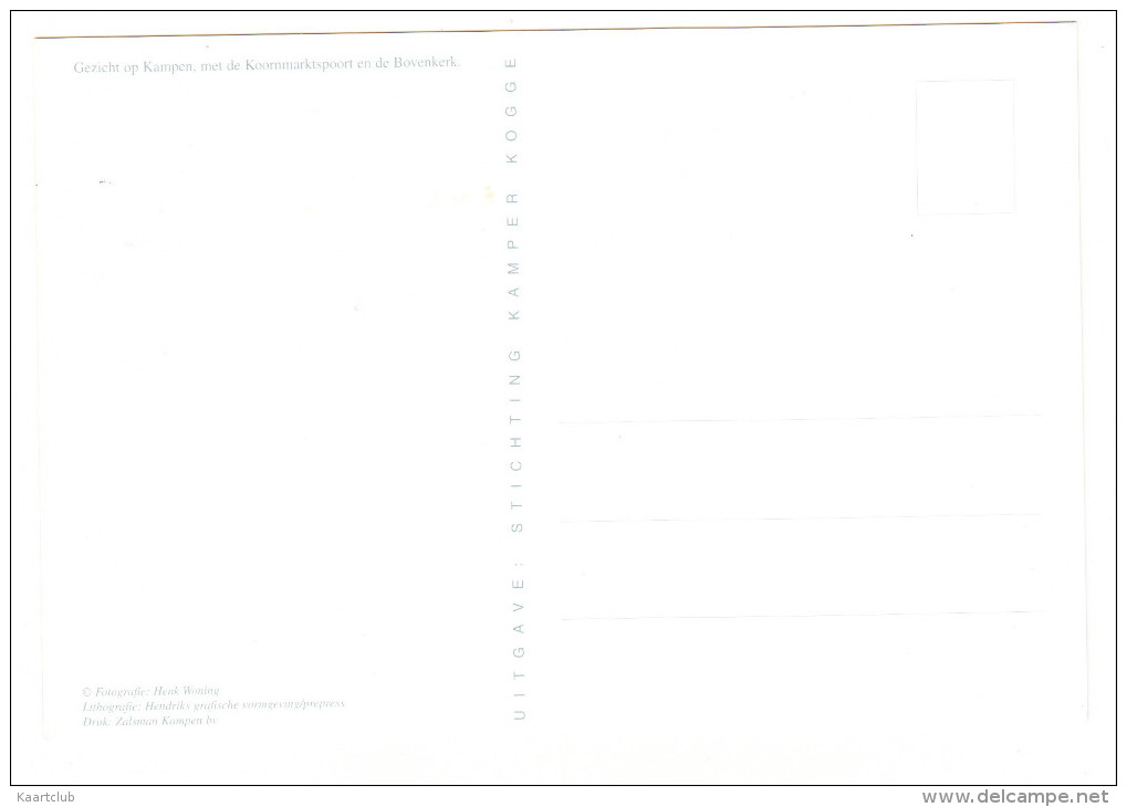 Gezicht Op Kampen - Koornmarktspoort En Bovenkerk    - Overijssel - Holland - Kampen