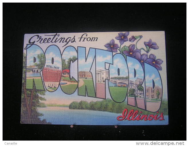 USA-22 / America - Amerika - Amérique /  Greeting From Illinois /  Year 1946  - - Rockford