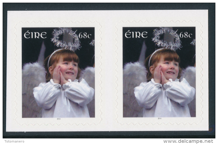 IRELAND/Irland/Eire 2014 Christmas Self/Adhesive Pair** - Unused Stamps