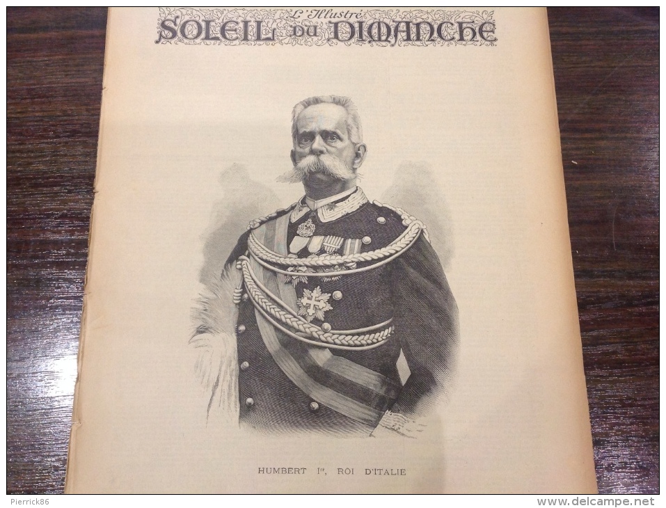 1892 HUMBERT 1er ROI D´ITALIE - LE TOMBEAU DE CHATEAUBRIAND - MIGRANTS JUIFS A NEW YORK - PARACHUTE CAPAZZA - 1850 - 1899