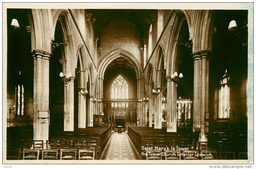 Royaume-Uni - Angleterre - Suffolk - Saint Mary´s Le Tower - The Tower Church Interior Ipswich - état - Ipswich