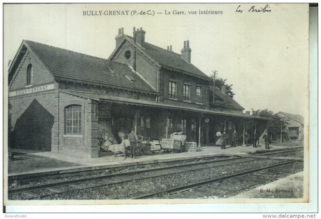 BULLY GRENAY La Gare Vue Intérieure - Beuvry