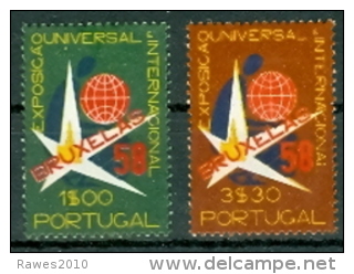 Portugal 1958 Mi. 862 - 863 Ungebraucht EXPO Weltausstellung Brüssel - Neufs