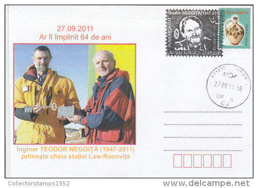7885- THEODOR NEGOITA EXPLORER, LAW RACOVITA ANTARCTIC STATION, SPECIAL COVER, 2011, ROMANIA - Bases Antarctiques