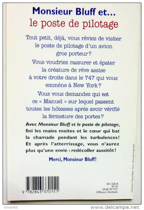 Monsieur Bluff Et Le Poste De Pilotage/avion/pilote/humour - Vliegtuig