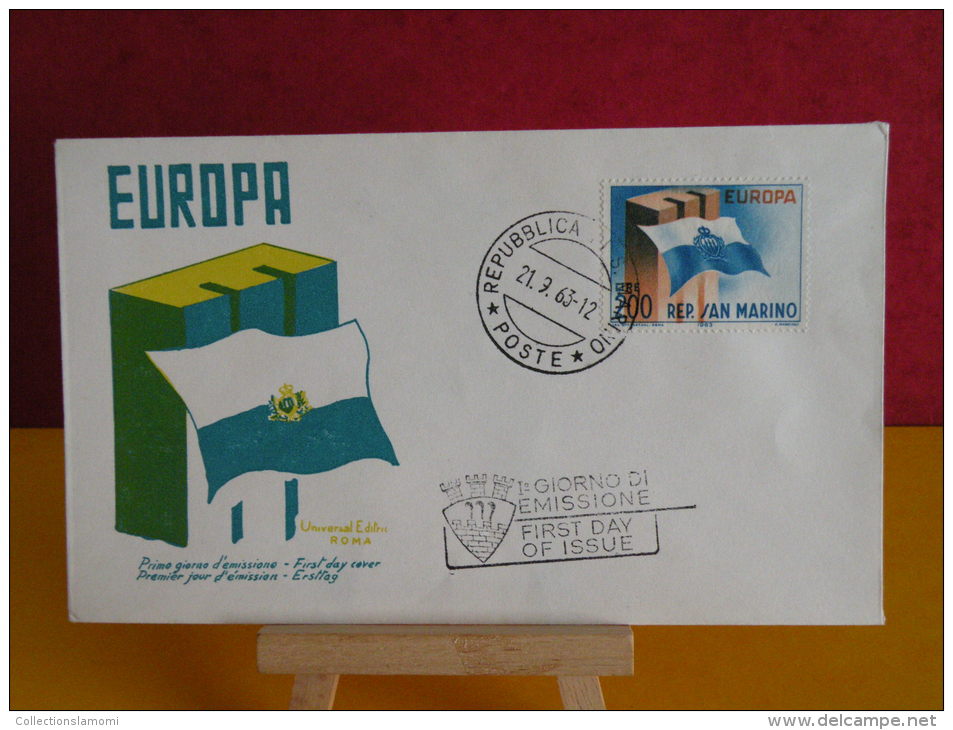 FDC - San Marino, Europa CEPT -  - 21.9.1963 - 1er Jour, - FDC