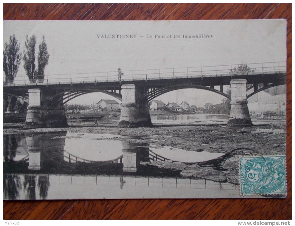 25 - VALENTIGNEY - Le Pont Et Les Immobilières. - Valentigney