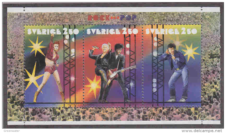 Sweden 1991 Pop Music M/s  ** Mnh (F2553) - Blocs-feuillets