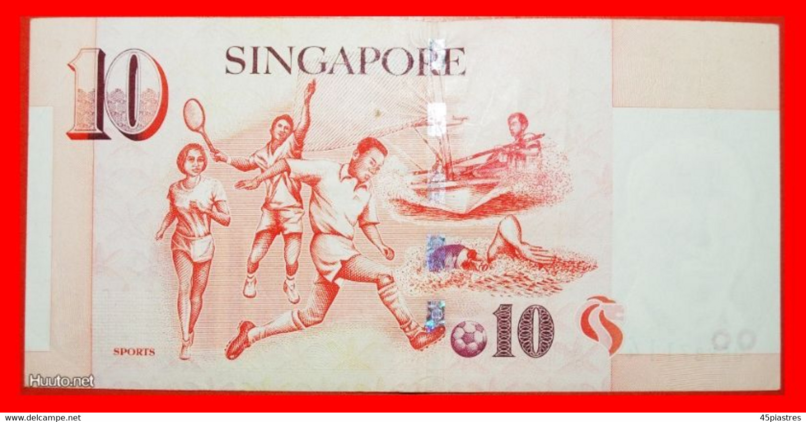 * 1 SOLD SPORT  SINGAPORE 10 DOLLARS (1999)! CRISP! LOW START! NO RESERVE! - Singapour