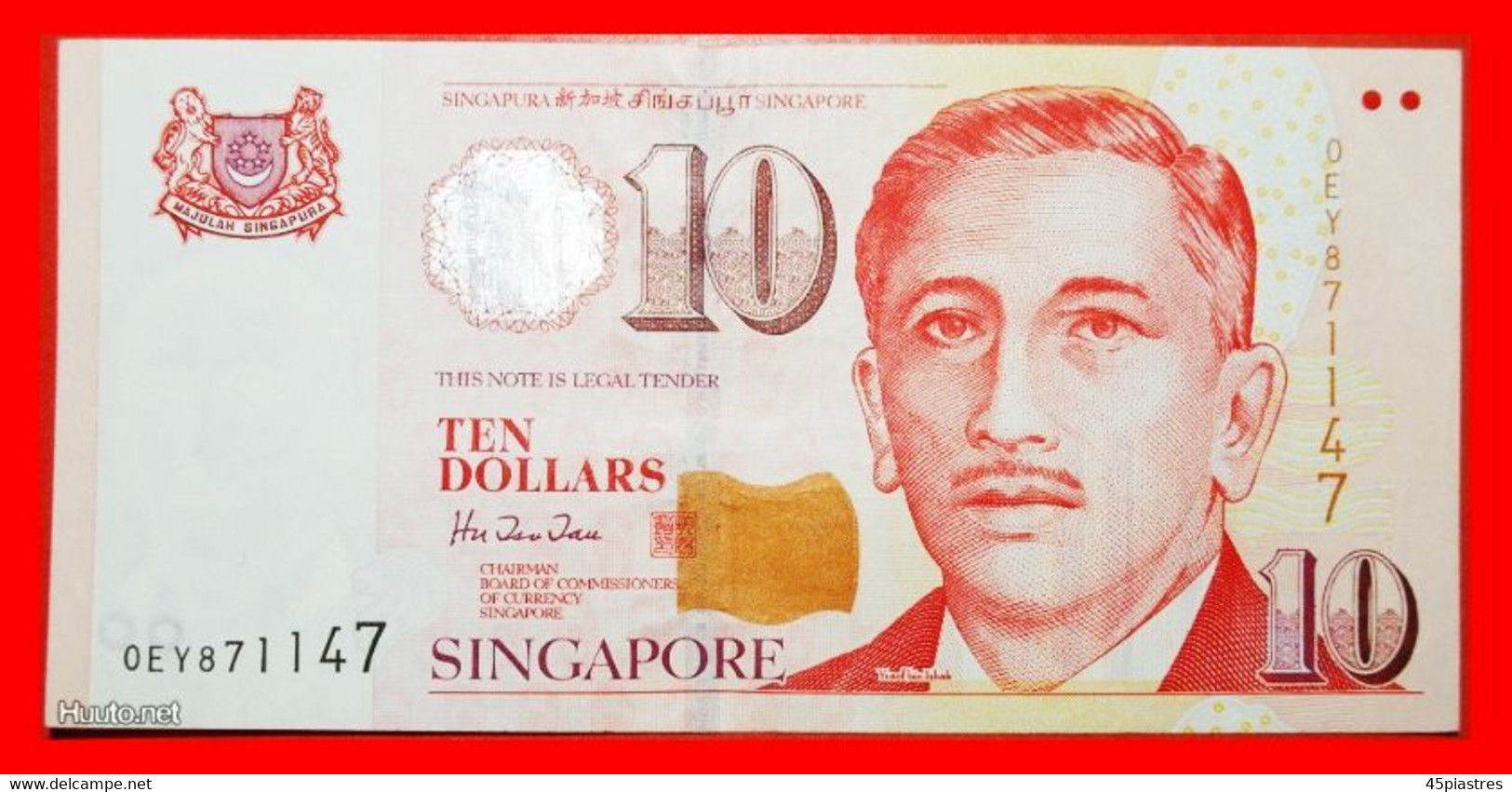 * 1 SOLD SPORT  SINGAPORE 10 DOLLARS (1999)! CRISP! LOW START! NO RESERVE! - Singapour