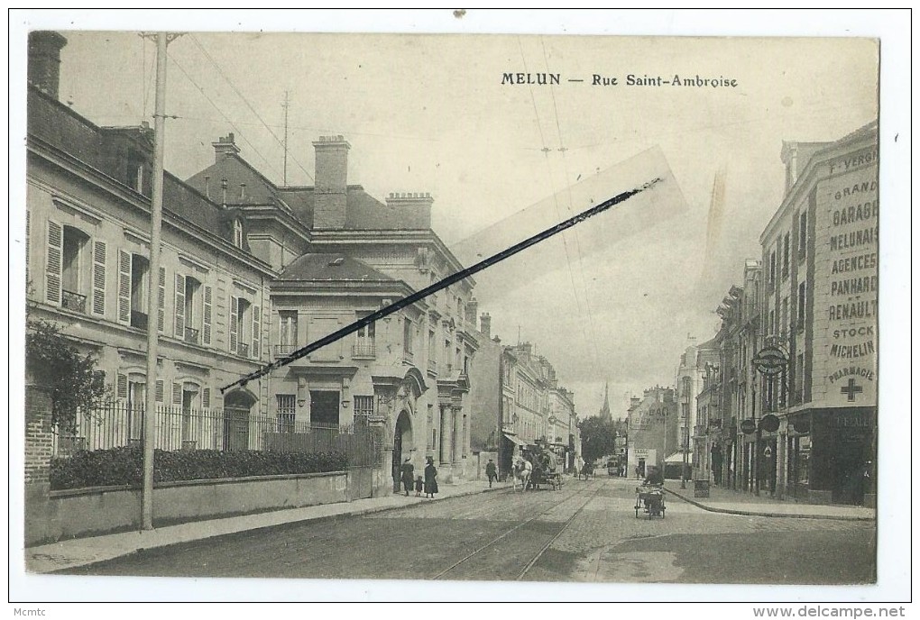 CPA - Melun - Rue Saint Ambroise - Melun