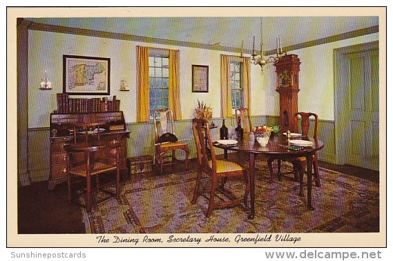 The Dining Room Secretary House Greenfield Village Dearborn Michigan - Dearborn