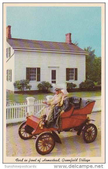 Ford In Front Of Homestead The Henry Ford Museum And Greenfield Village Dearborn Michigan - Dearborn