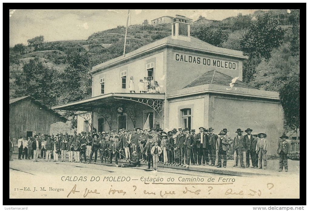 PESO DA REGUA - CALDAS DO MOLEDO - ESTAÇÃO DOS CAMINHOS DE FERRO -  Carte Postale - Vila Real