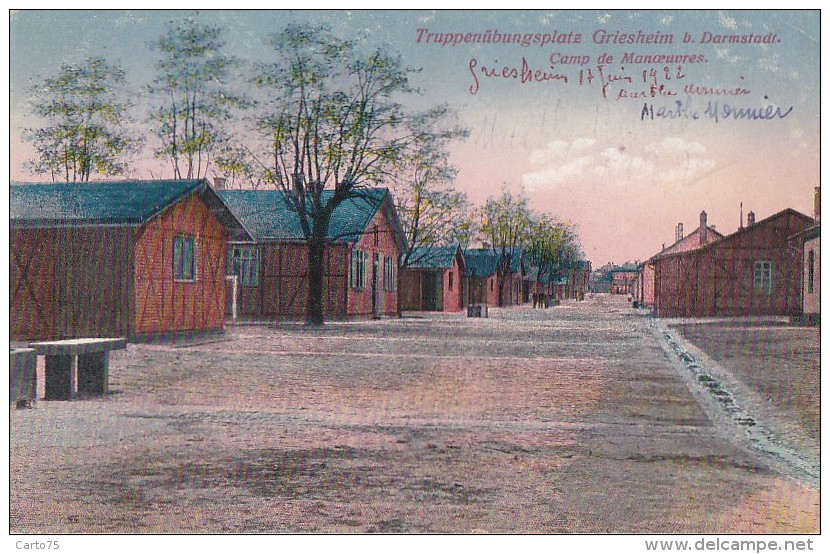 Allemagne - Griesheim B. Darmstadt - Militaria - Camp De Manoeuvres - Griesheim