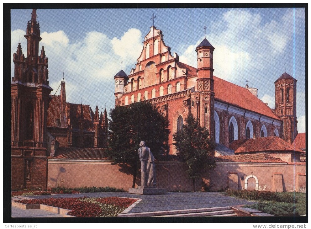 Kaunas-monument To Adam Mickiewicz-unused,perfect Shape - Lithuania