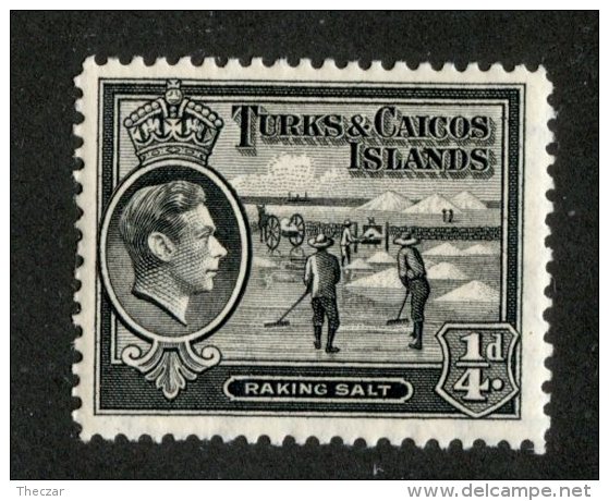 W2210  Turks 1938  Scott #78**   Offers Welcome! - Turks & Caicos