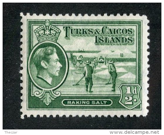 W2212  Turks 1938  Scott #79*   Offers Welcome! - Turks E Caicos