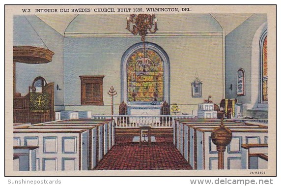 Interior Old Swedes Church Built 1698 Wilmington Delaware - Wilmington