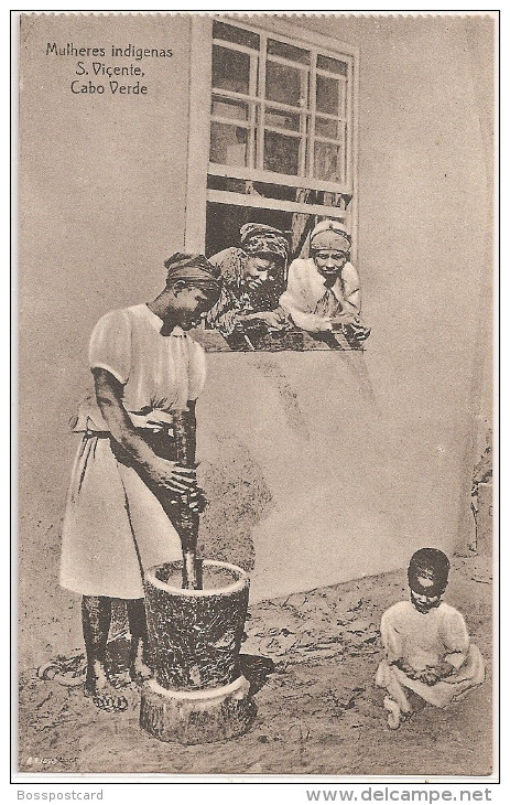 S. Vicente - Mulheres Indígenas - Cabo Verde - Ethnique - Ehtnic - Costumes - Mœurs - Cape Verde