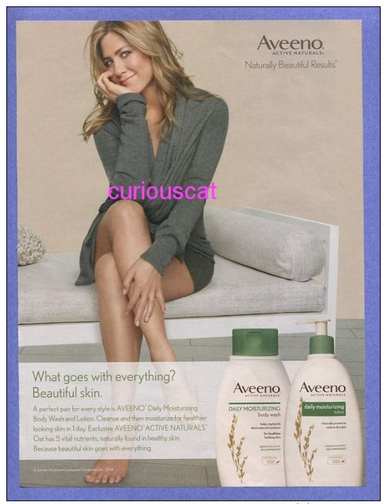 PUBLICITES USA RECLAME ADVERTISEMENT REKLAME WERBUNG PUBBLICITA PUBLICIDAD  AVEENO DAILY MOISTURIZER BODY WASH Et LOTION - Publicidad