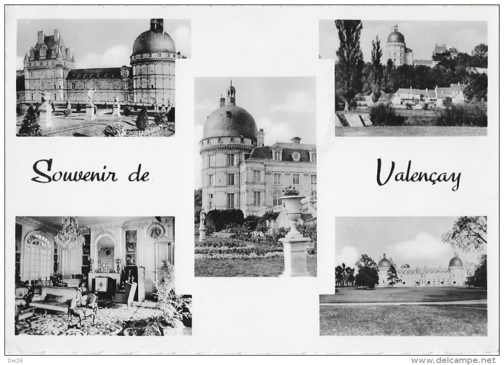 Souvenir De Valençay - Multivues - Le Château - Le Jardin De La Duchesse Anne - Le Parc... - Carte CAP Non Circulée - Autres & Non Classés