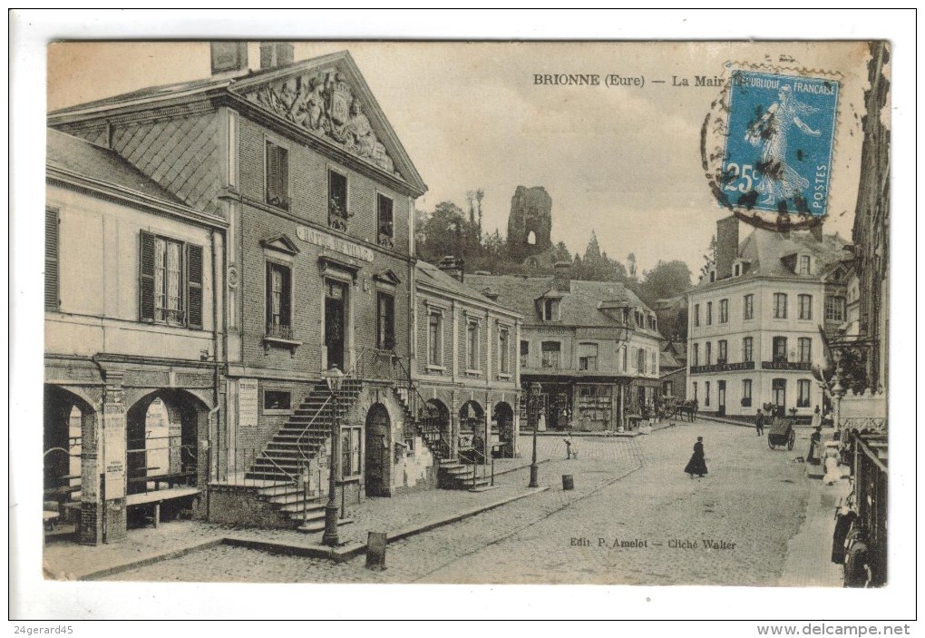 CPSM BRIONNE (Eure) - La Mairie - Autres & Non Classés