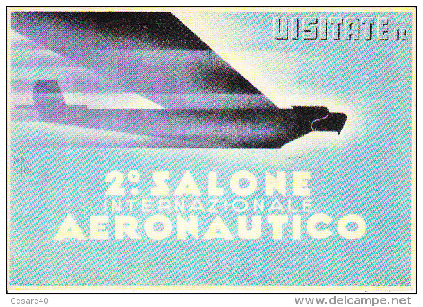 2° SALONE  INTERNAZIONLE DELL´AEONAUTICA - Firmata,(ma Penso Sia Una Riproduzione)- NOV-06-65 - Altri & Non Classificati