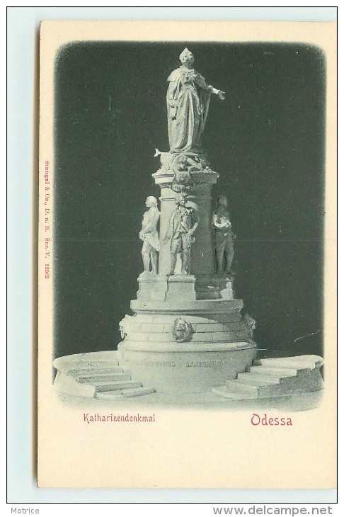 ODESSA - Katharinendenkmal, Carte Avec Du Relief. - Ukraine