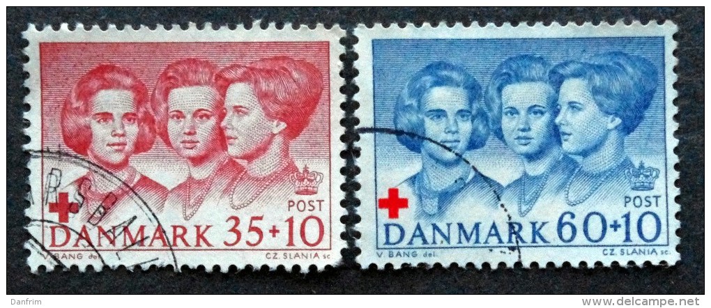 Denmark  1964 Red Cross  Minr.421-22  (O)   ( Lot L2960 ) - Oblitérés