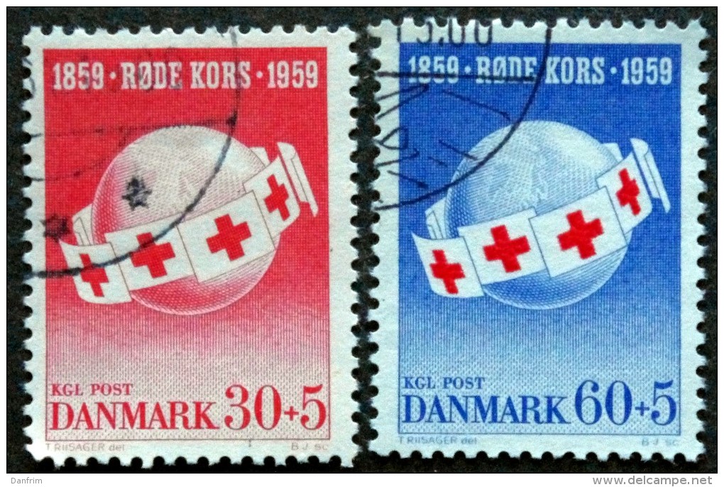 Denmark  1959 Red Cross  Minr.375-76  (O)   ( Lot L2965 ) - Used Stamps