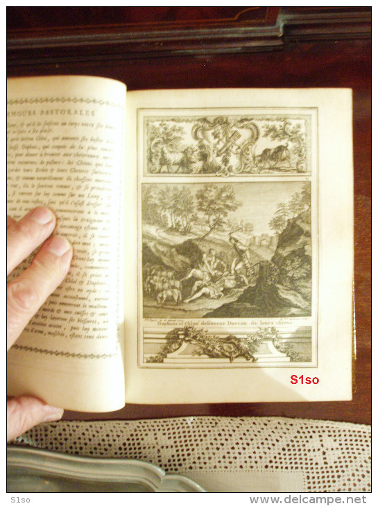 Les Amours pastorales de Daphnis et de Chloé par LONGUS 1757, 4 eme édition dite " du Régent " imprimée à PARIS