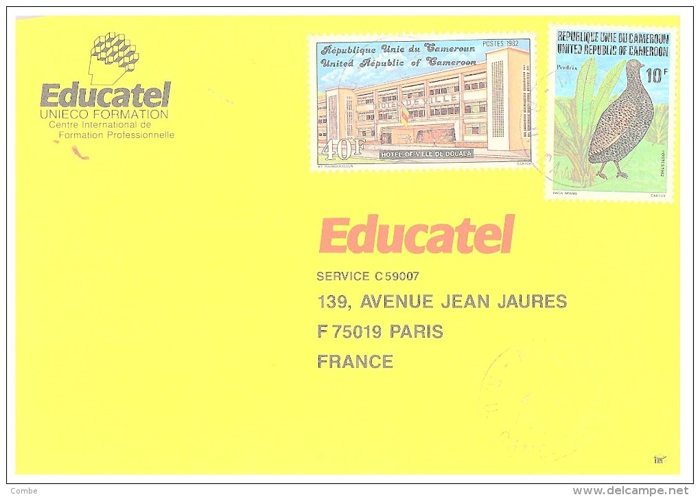 1984. Lettre CAMEROUN. PERDRIX/ 5177 - Perdrix, Cailles