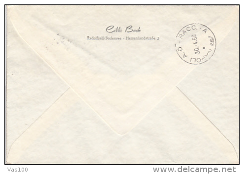 EUROPA CEPT, STAMPS ON REGISTERED COVER, 1969, GERMANY - Covers & Documents